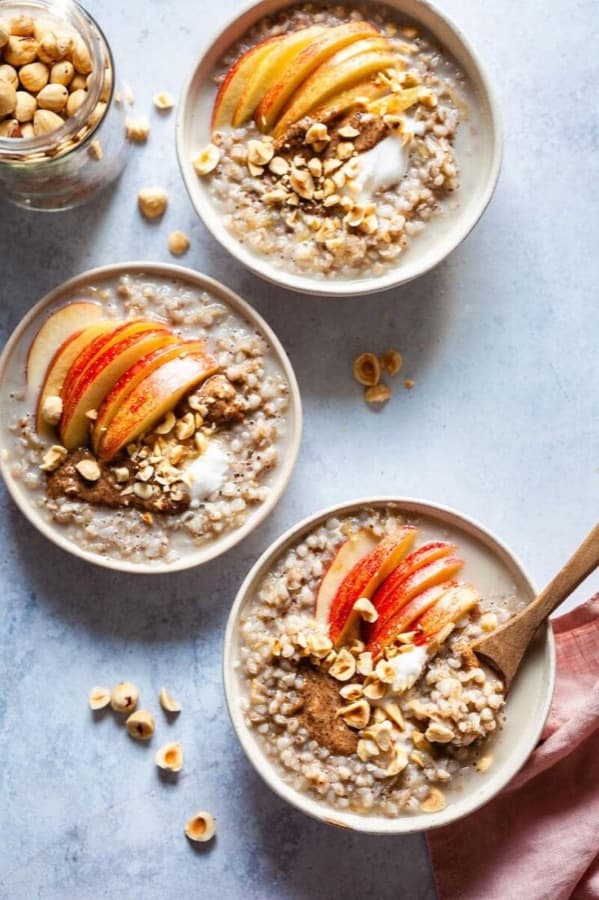 Buckwheat porridge bowls from the recipe book