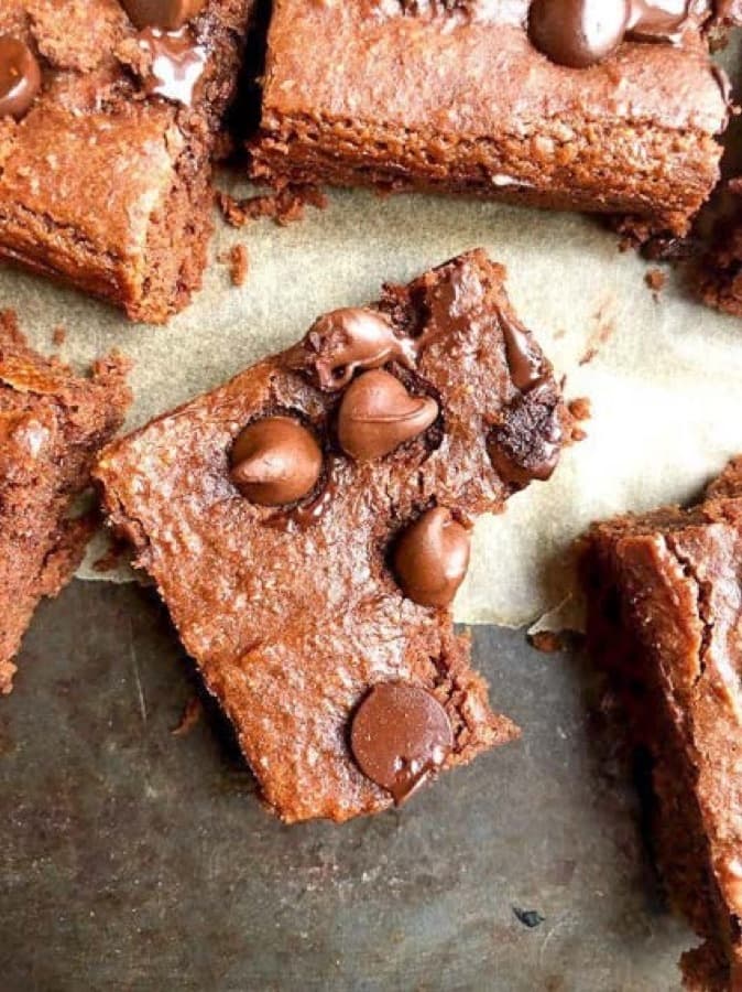 No-bake brownies from the book